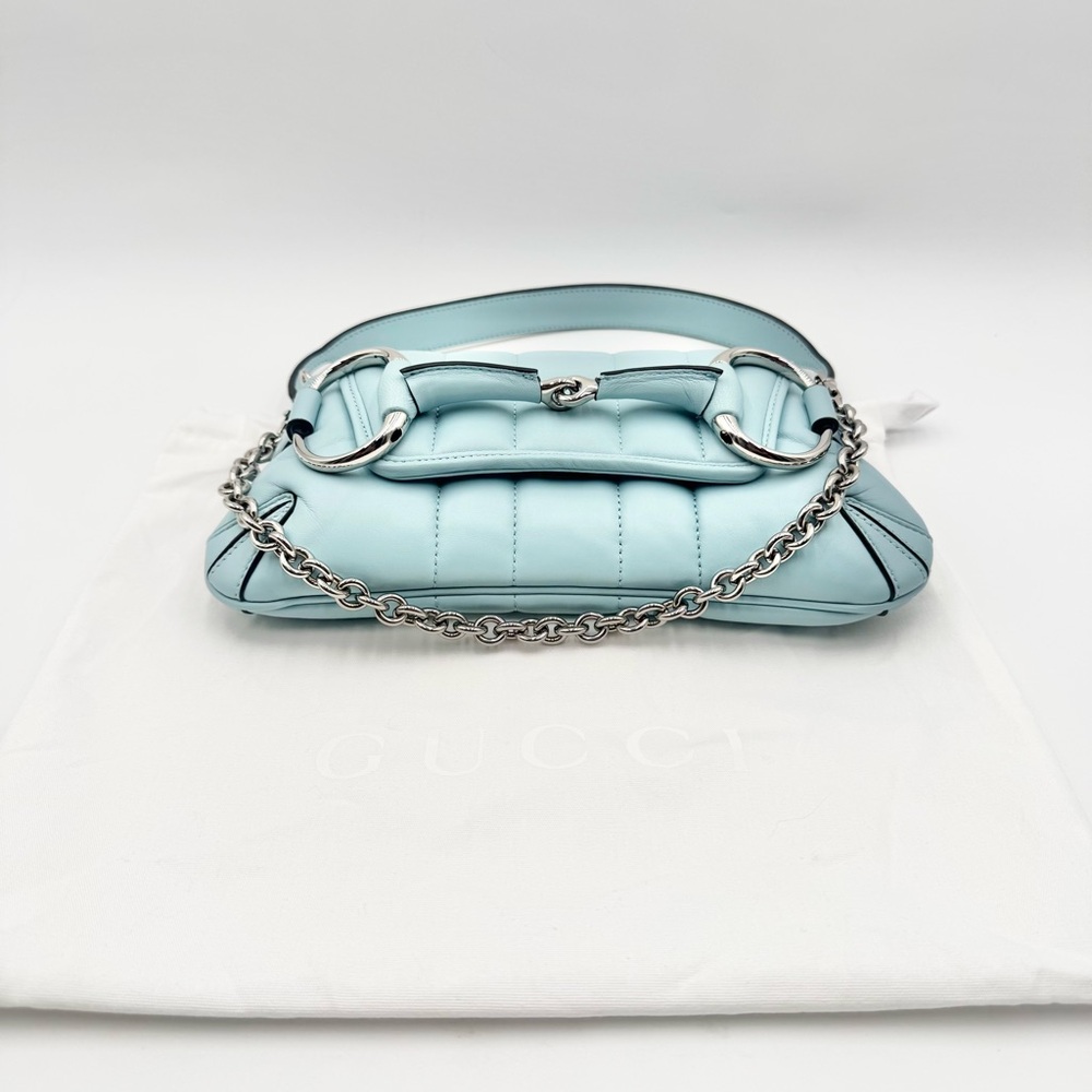 NEW Gucci Matelasse Small Maxi Horsebit Chain Shoulder Bag - Picture 2 of 15